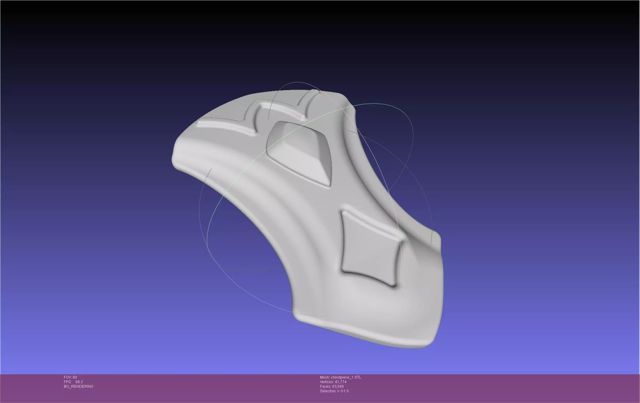 Final Fantasy XIV Dancer Chest Ornament Pieces 3D print model_0