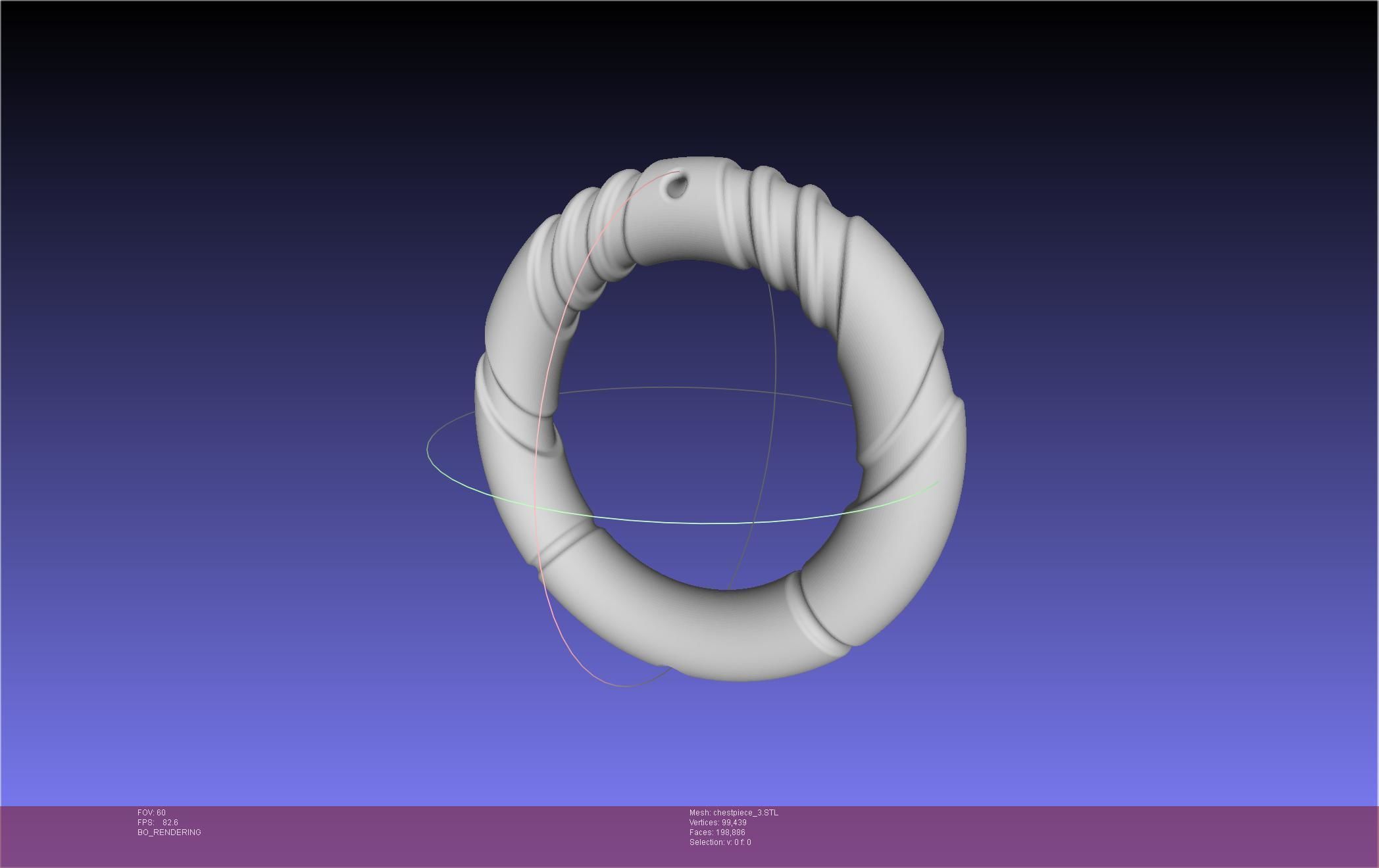 Final Fantasy XIV Dancer Chest Ornament Pieces 3D print model_49