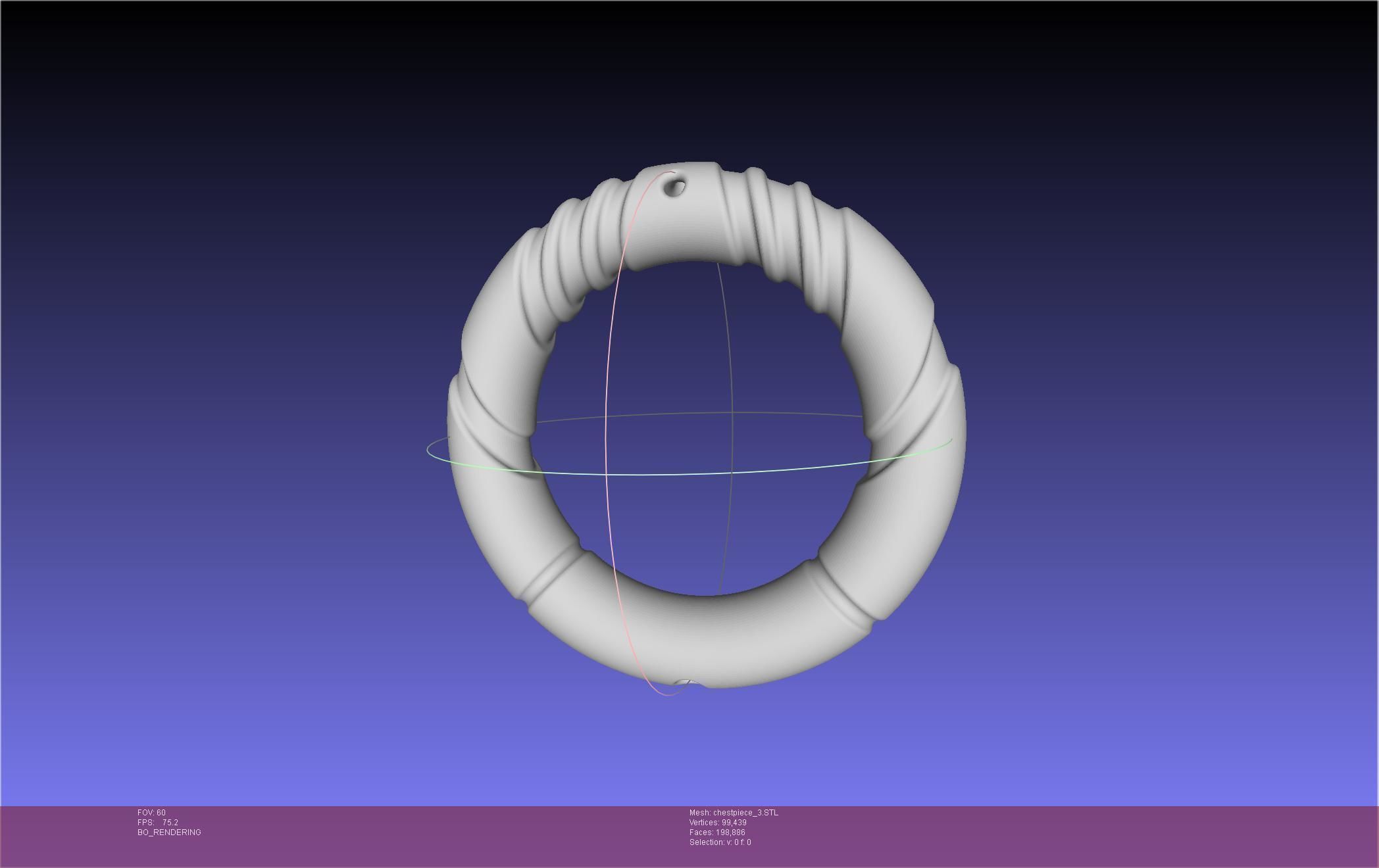 Final Fantasy XIV Dancer Chest Ornament Pieces 3D print model_48