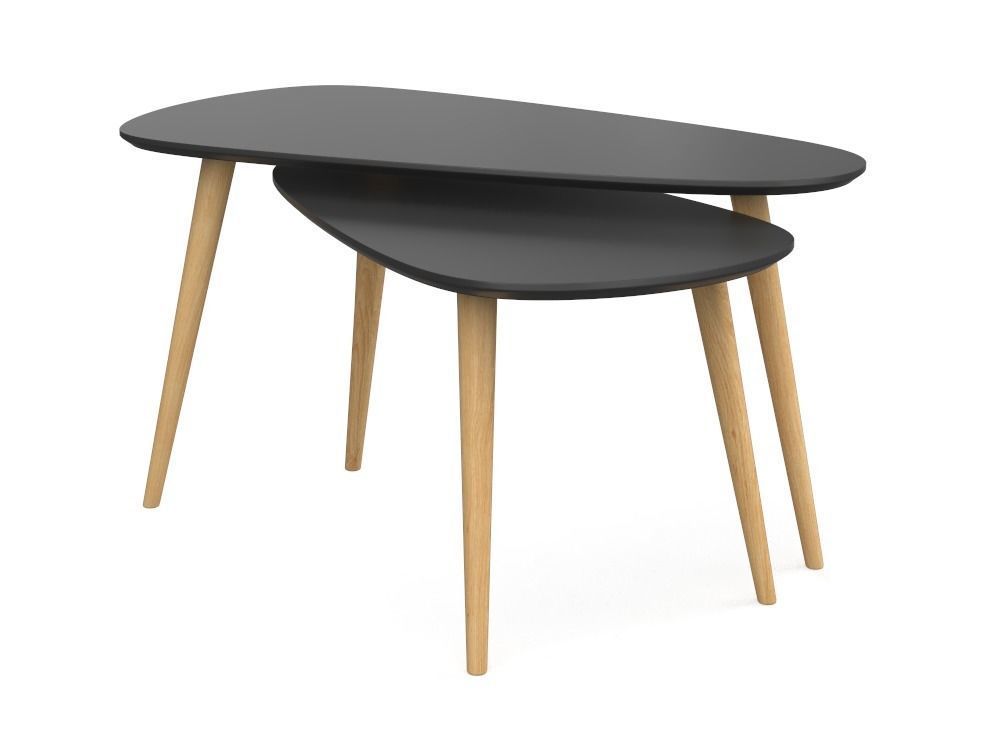 Set coffee tables PBR low-poly Low-poly 3D model_4