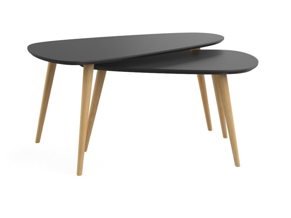 Set coffee tables PBR low-poly Low-poly 3D model_2