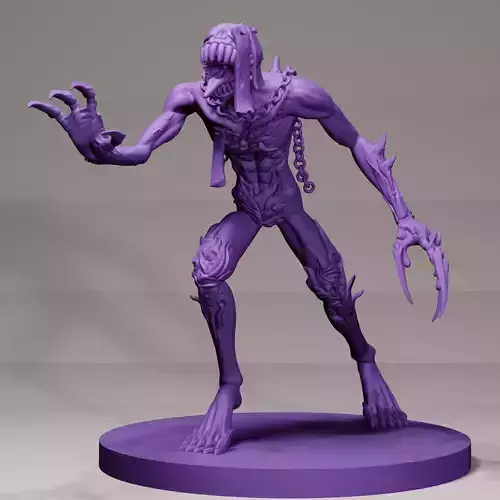 Malformed Revenant a 75mm printable gaming miniature 