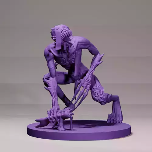 Malformed Revenant b 75mm printable gaming miniature