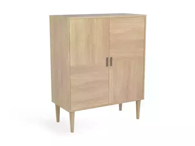Sideboard PBR low-poly cabinet with two doors