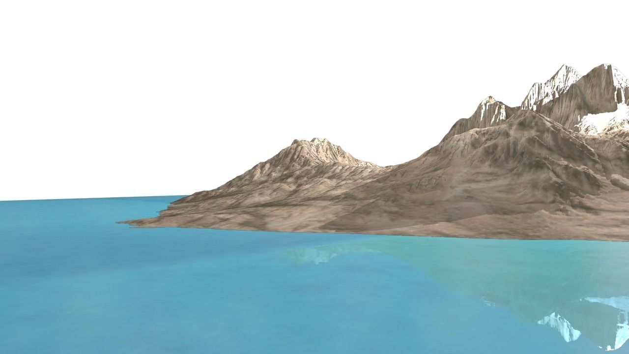 NMA  Island Rock 002 Desert Preset 01 Low-poly 3D model_2