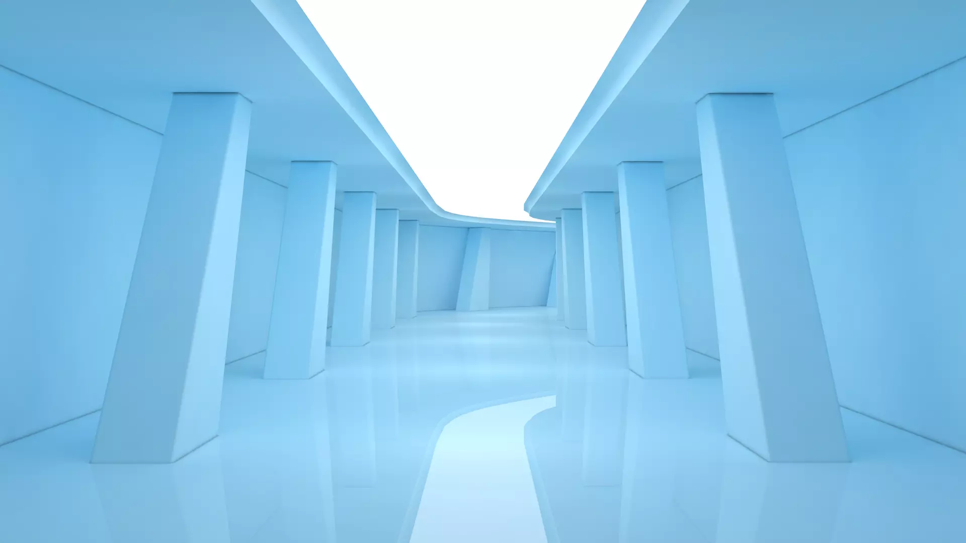 Sci Fi Tunnel 3D model_0