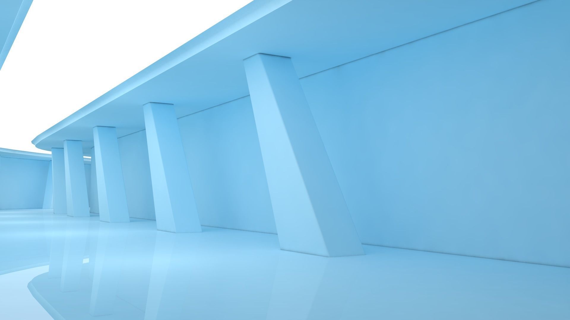 Sci Fi Tunnel 3D model_3