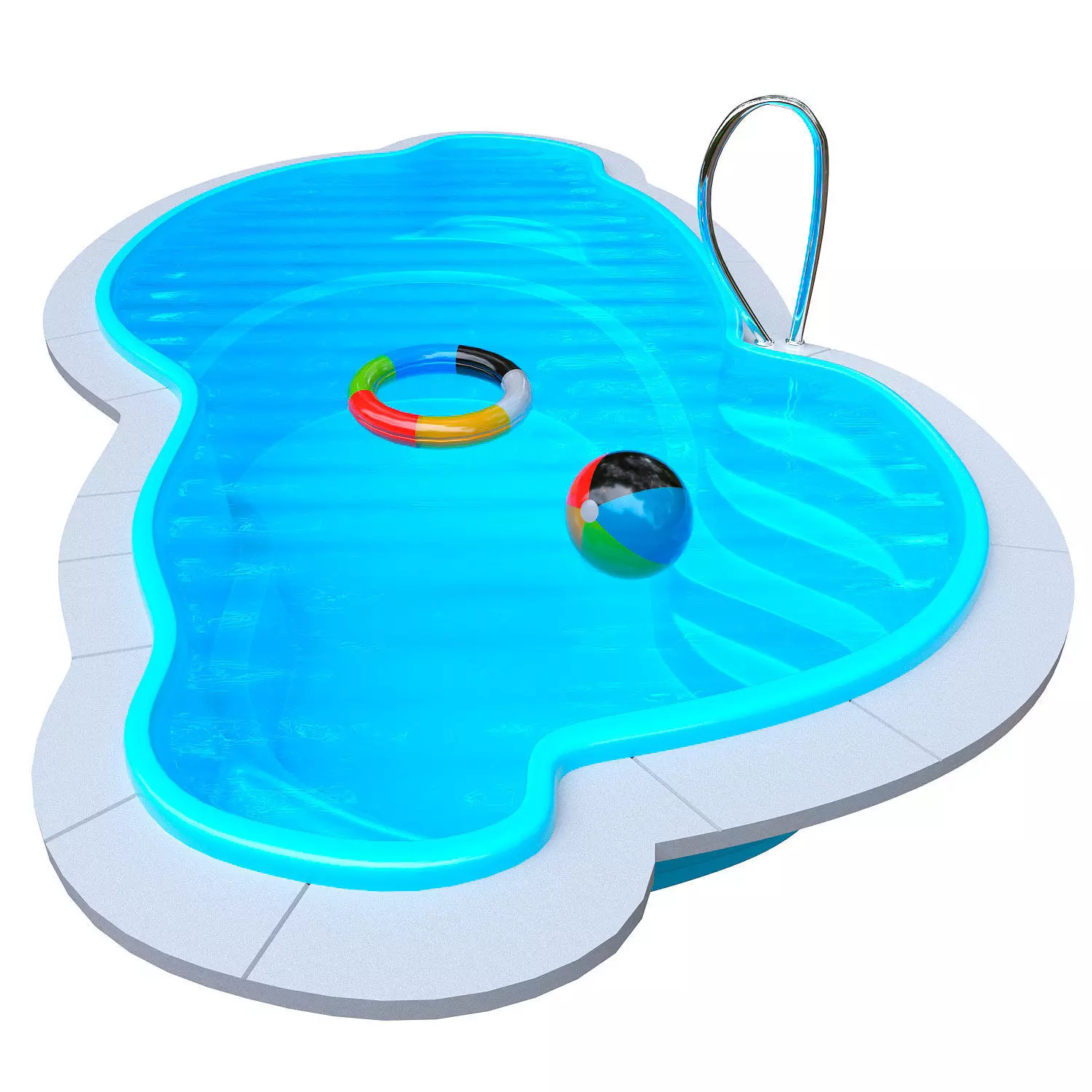 Composite Pool Manhattan 3D model