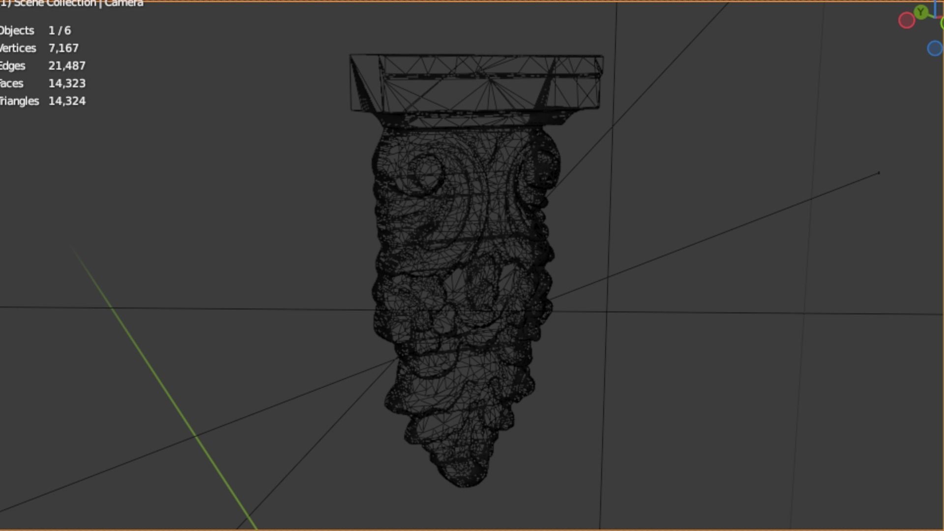 Classic decor ornament 66 3D model_6