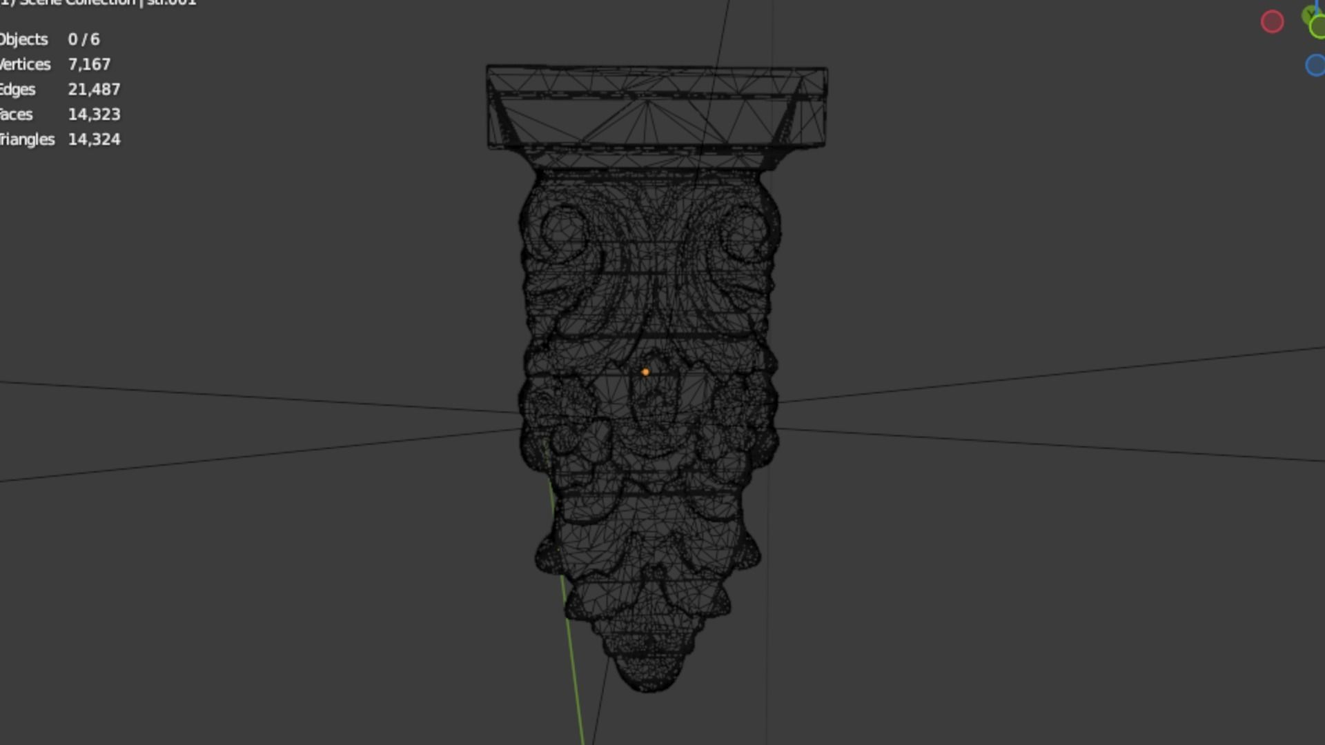 Classic decor ornament 66 3D model_5