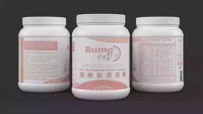 Protein Powder 3D model