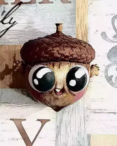 Hazelnut acorn head animation