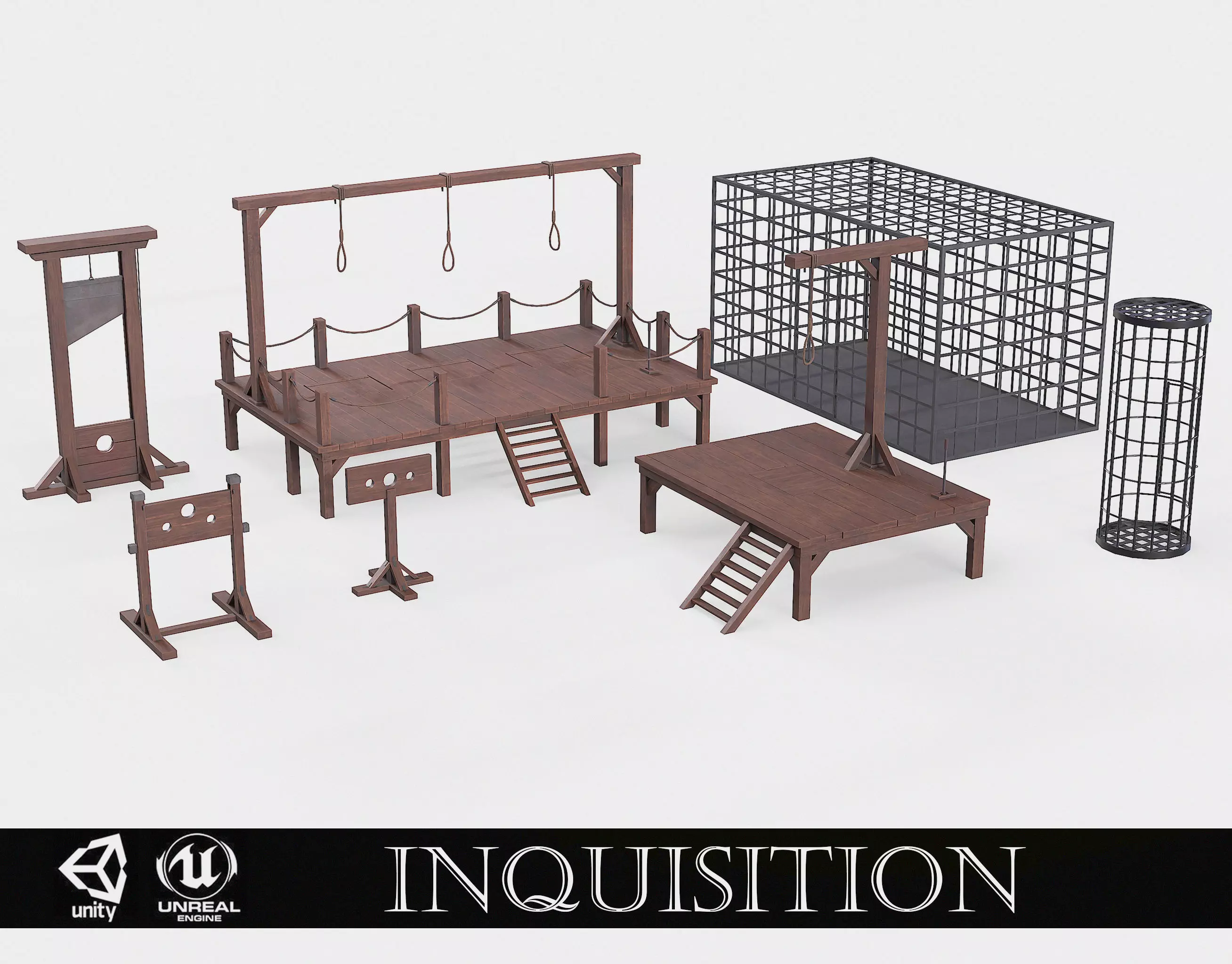 Inquisition set 3D Model Collection_0