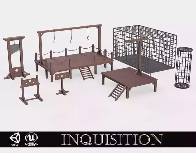 Inquisition set 3D Model Collection