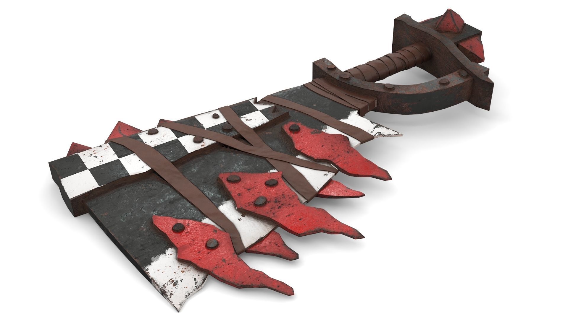 Orc Battle Axe 1 Low-poly 3D model_3