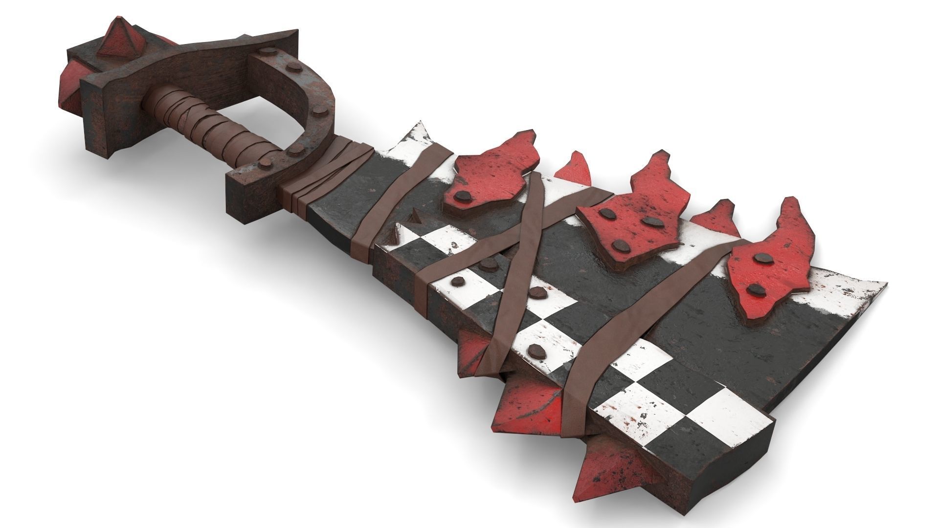 Orc Battle Axe 1 Low-poly 3D model_1