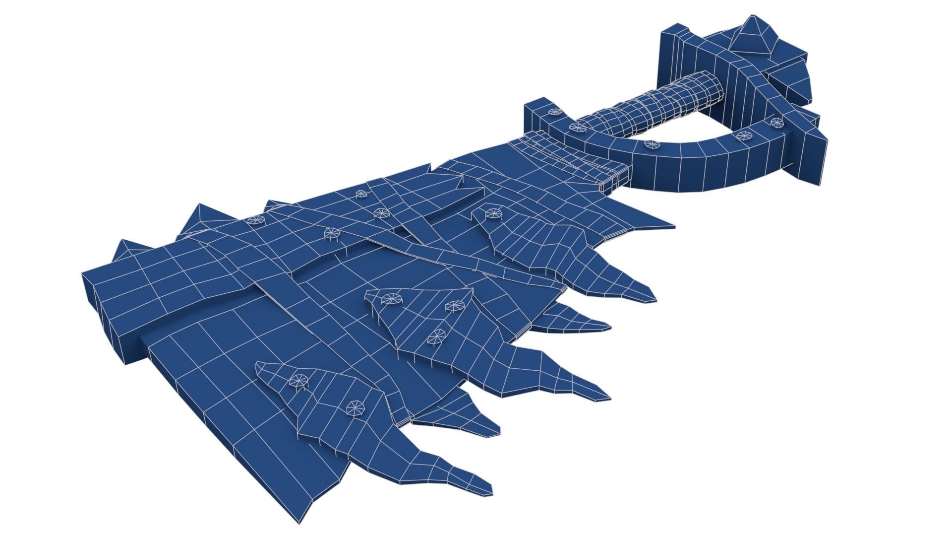 Orc Battle Axe 1 Low-poly 3D model_23