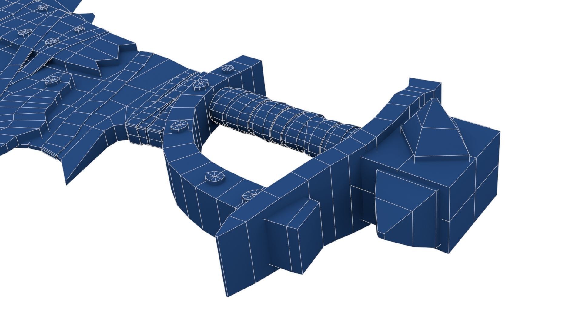 Orc Battle Axe 1 Low-poly 3D model_28