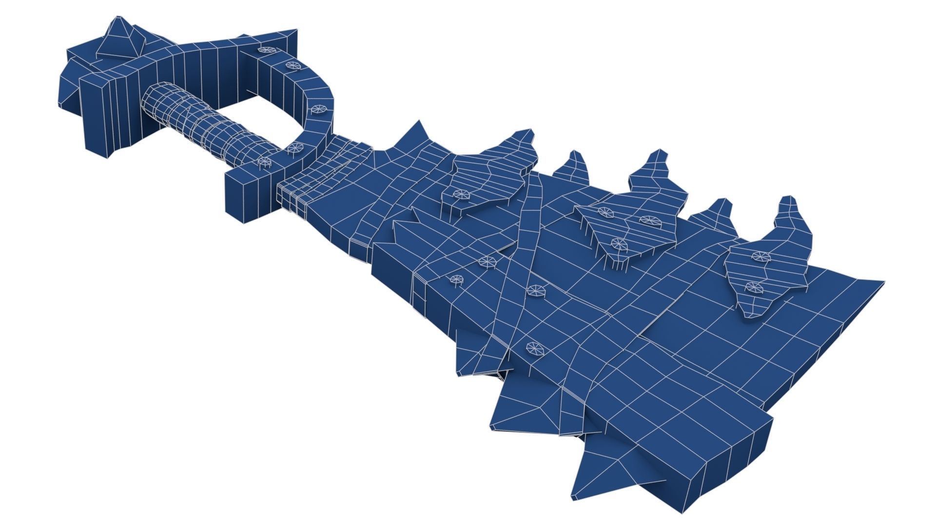 Orc Battle Axe 1 Low-poly 3D model_21