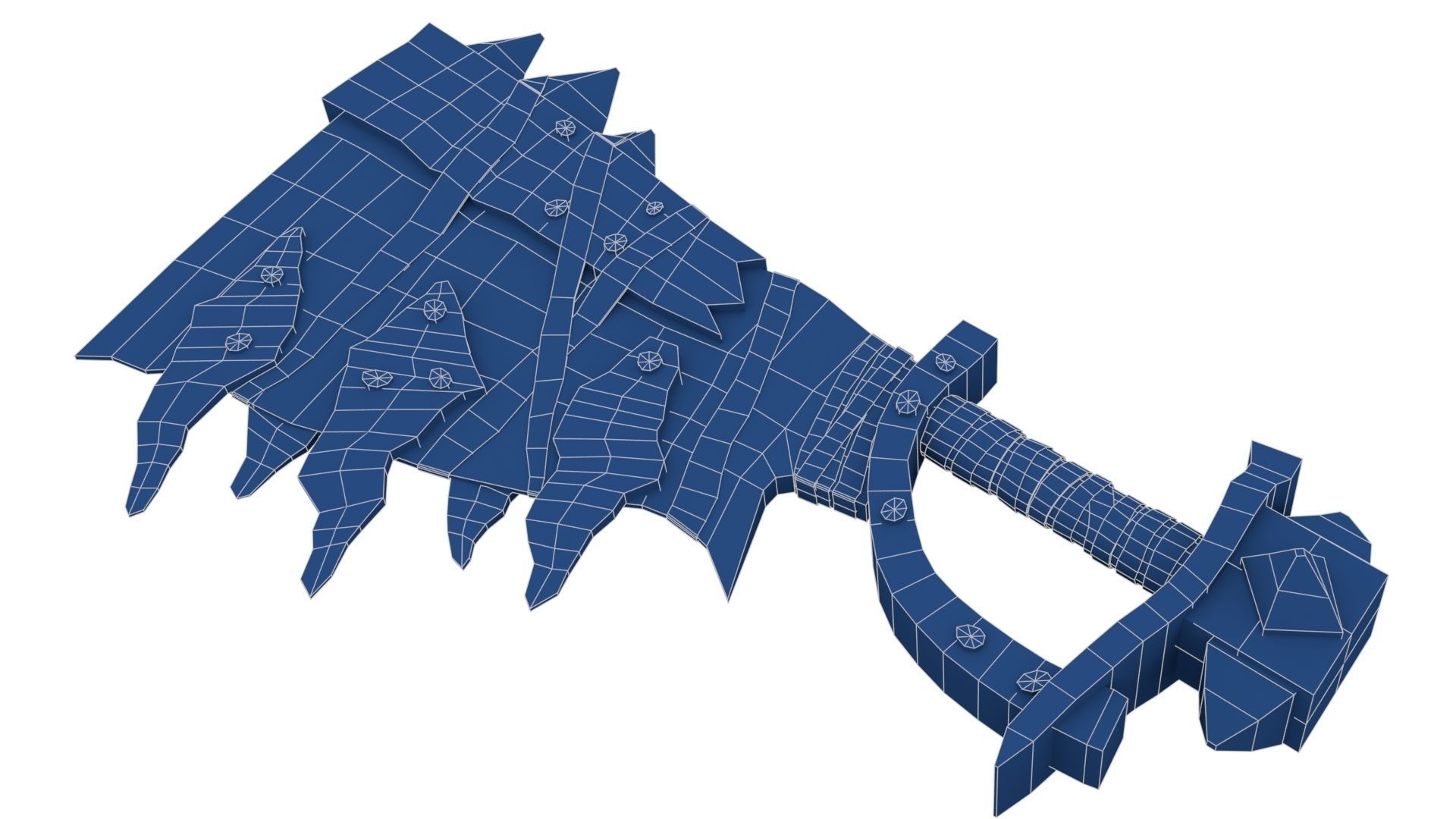 Orc Battle Axe 1 Low-poly 3D model_20