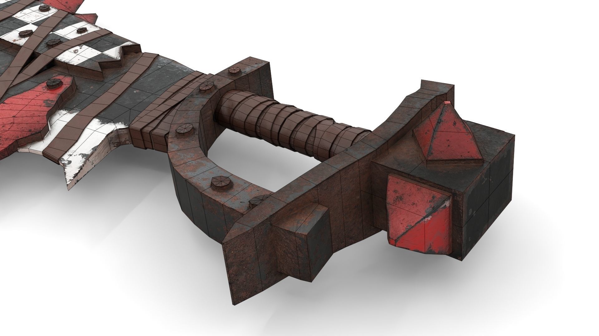 Orc Battle Axe 1 Low-poly 3D model_18