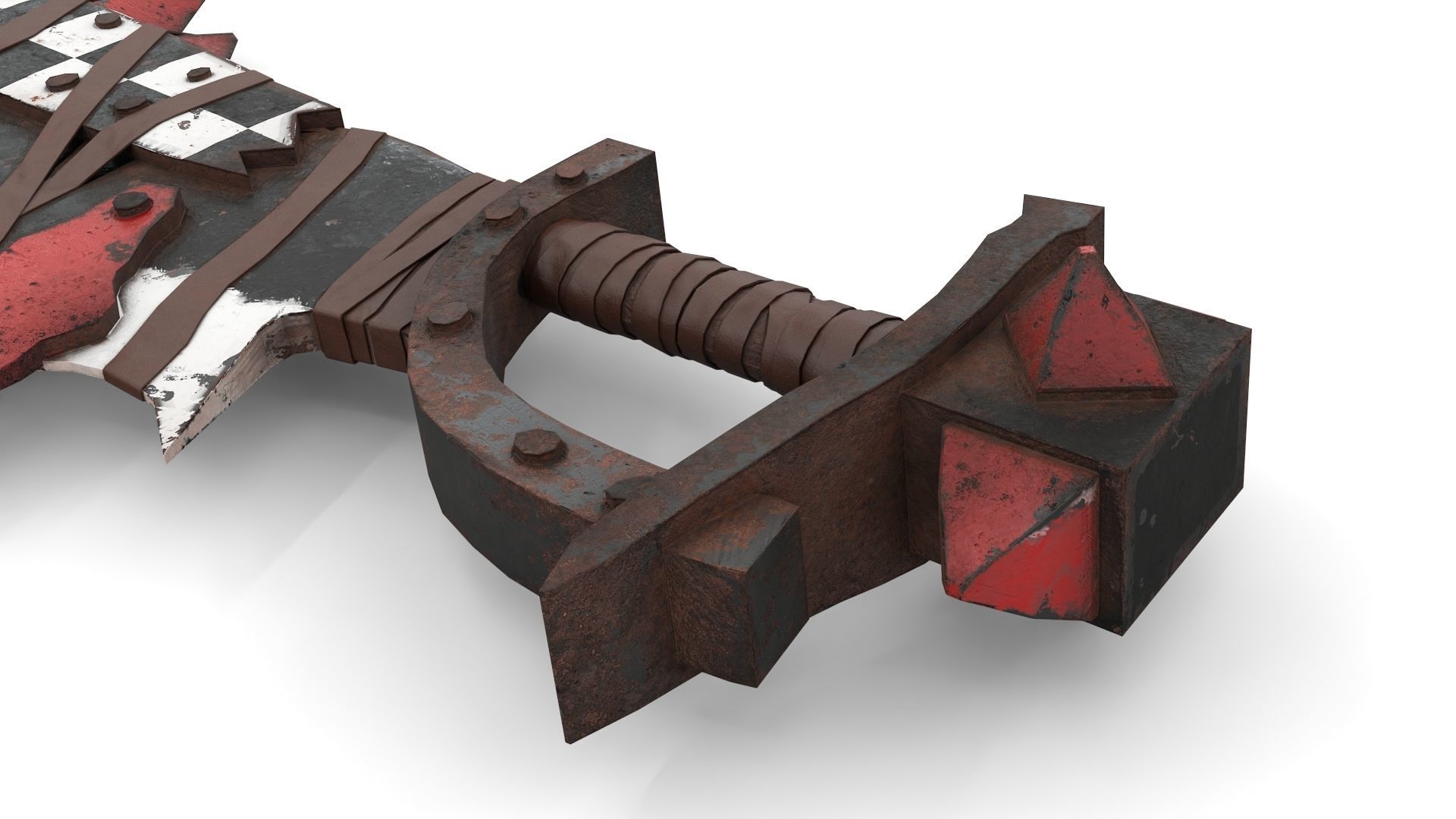 Orc Battle Axe 1 Low-poly 3D model_8