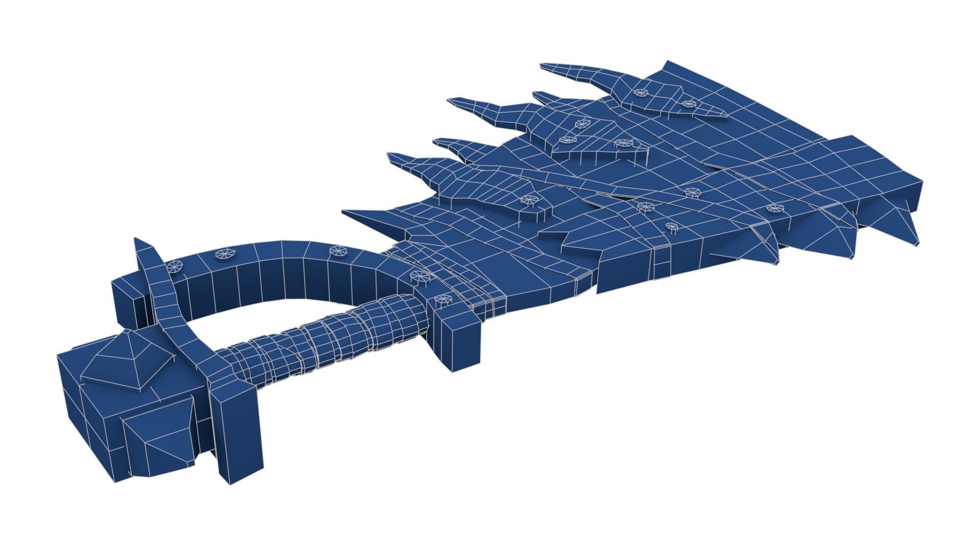 Orc Battle Axe 1 Low-poly 3D model_22