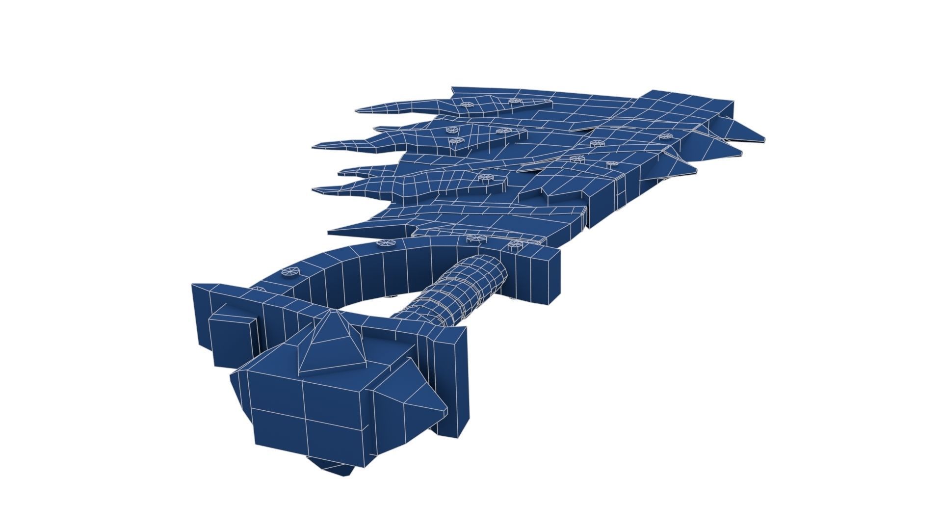 Orc Battle Axe 1 Low-poly 3D model_25