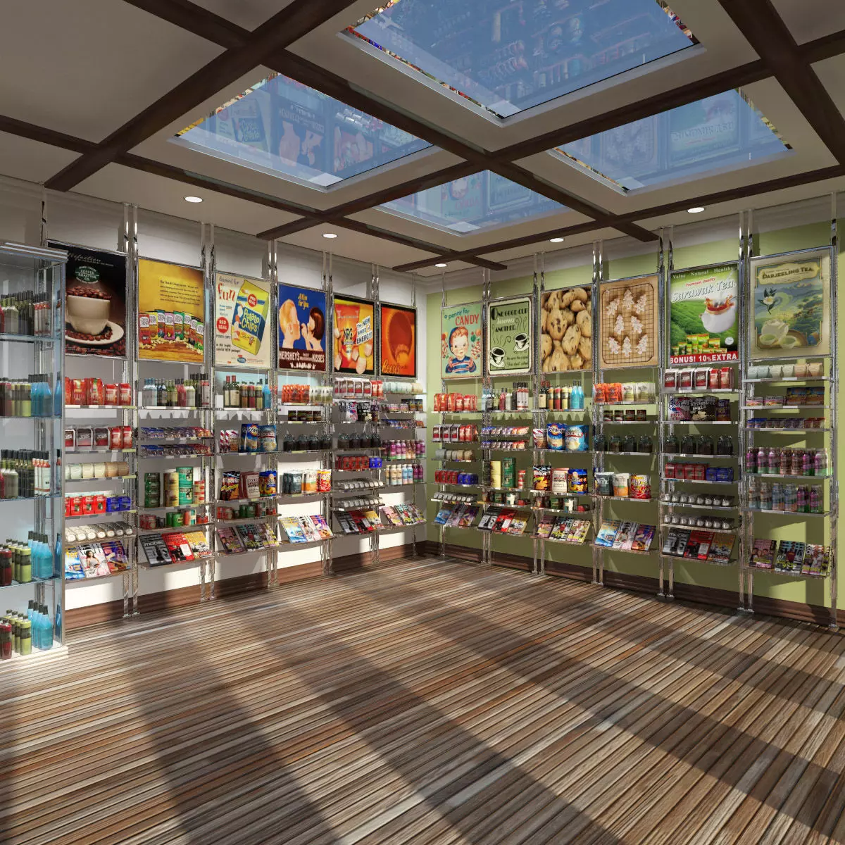 Grocery - Convenient Store Scene 3D model