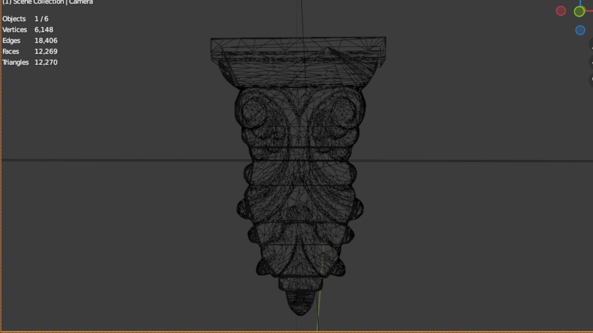 Classic decor ornament 67 3D model_5