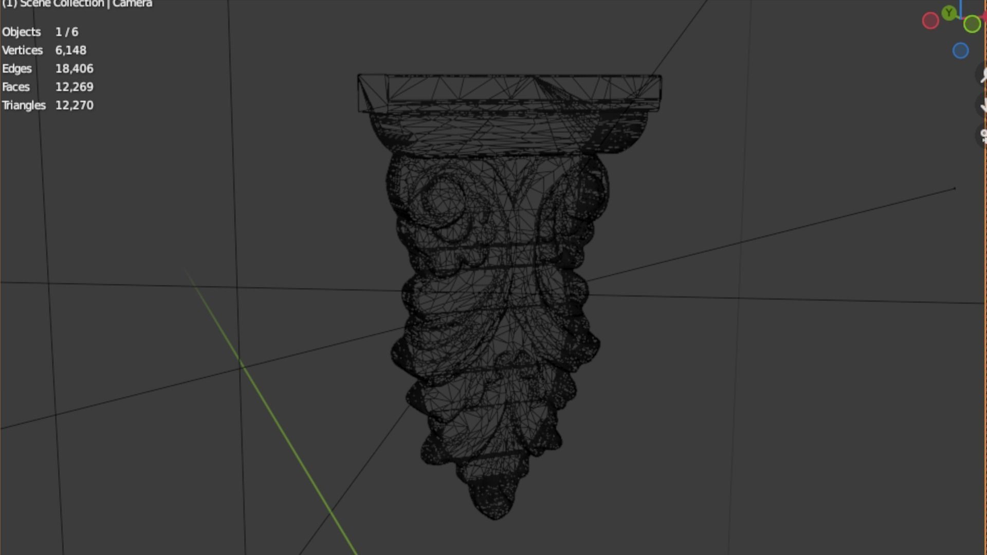 Classic decor ornament 67 3D model_6