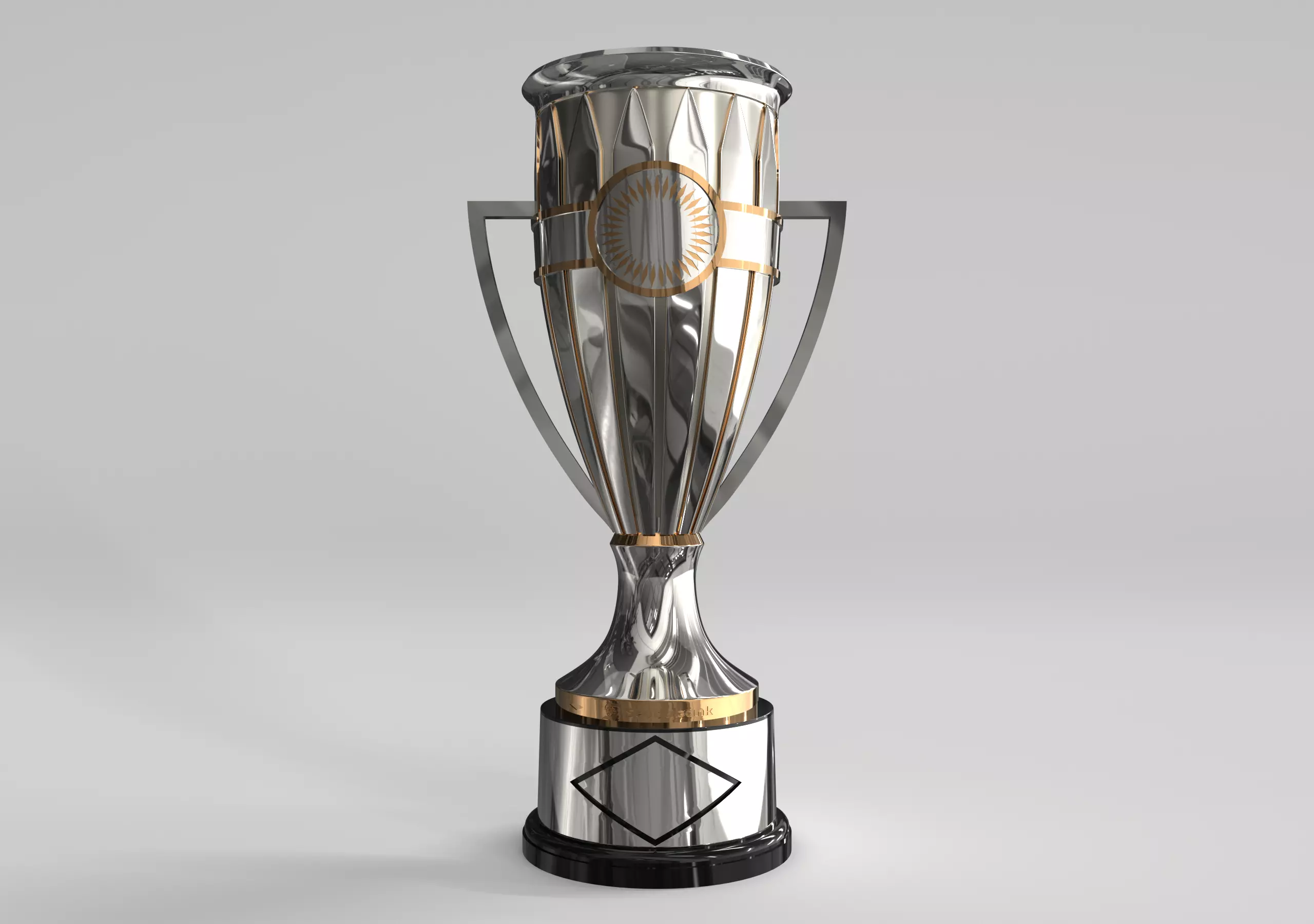 Concacaf Champions League Trophy 3D model_0