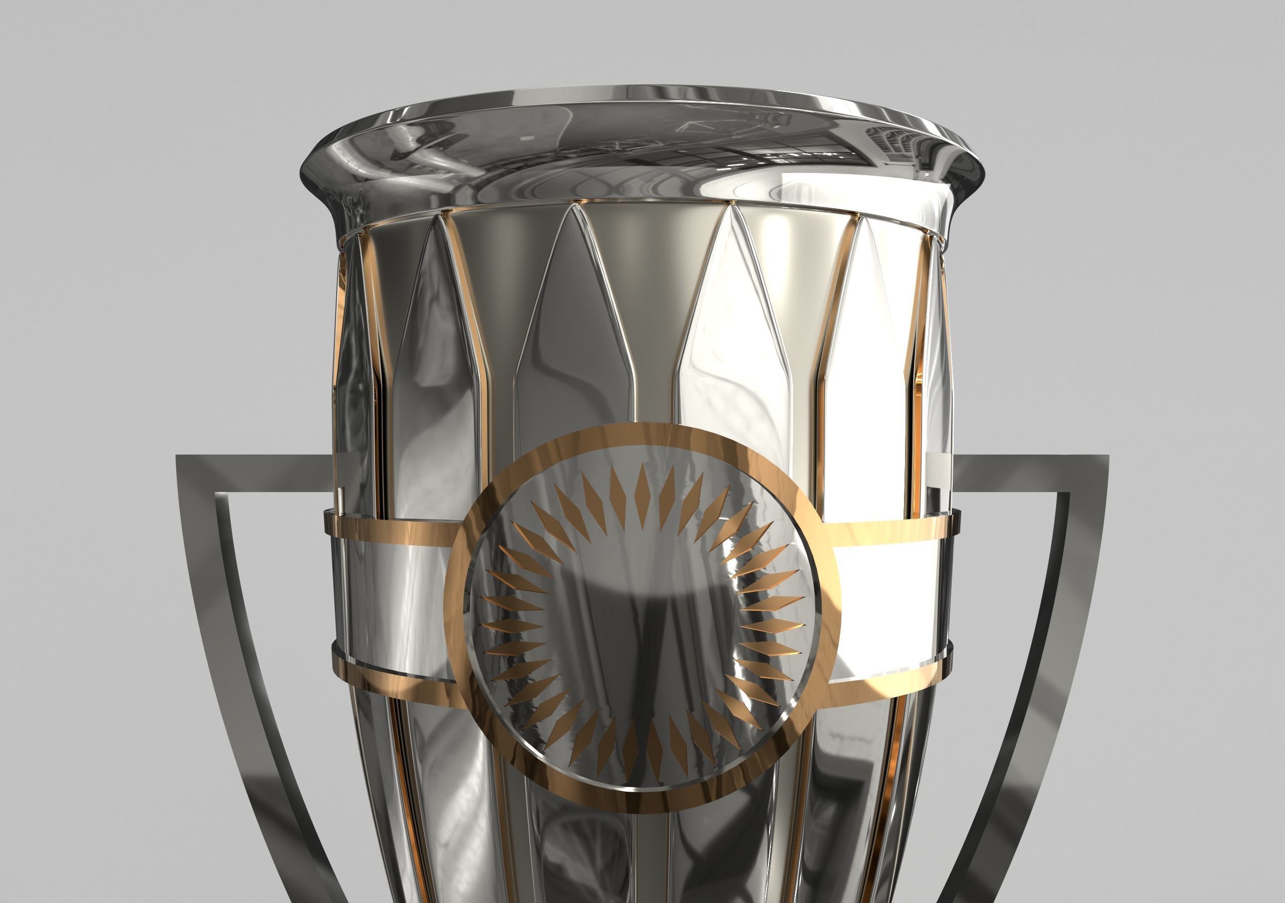 Concacaf Champions League Trophy 3D model_2
