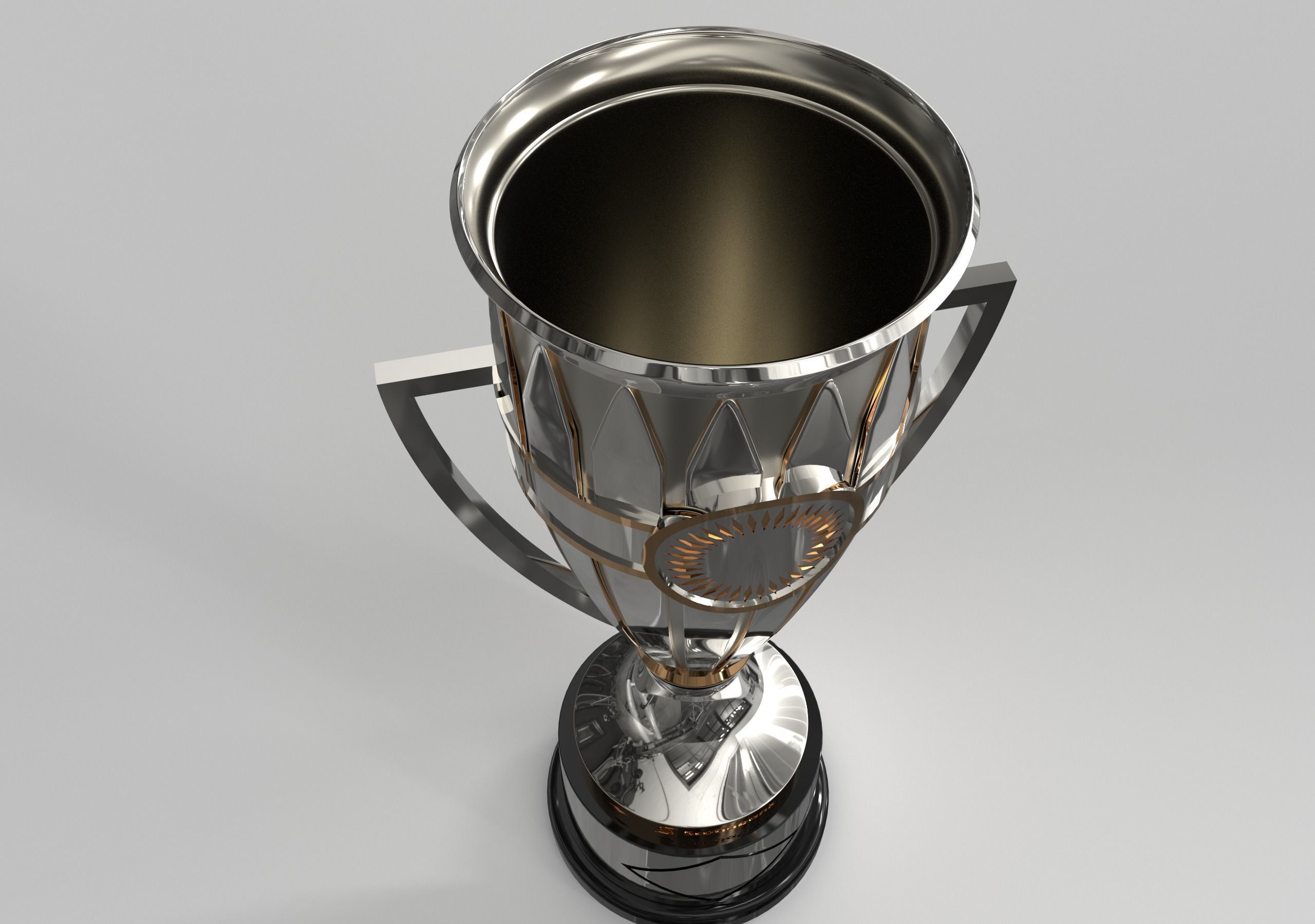 Concacaf Champions League Trophy 3D model_3