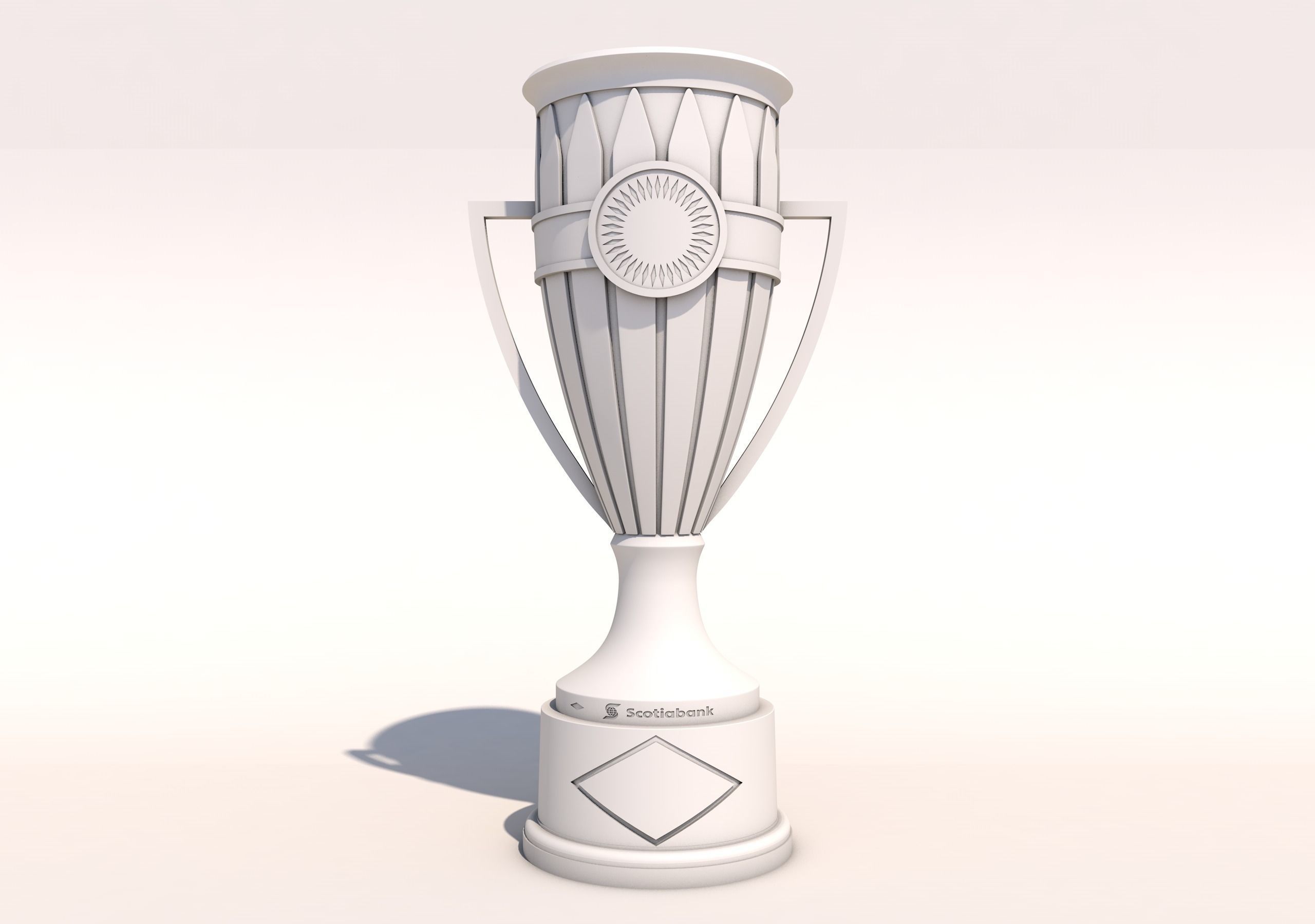 Concacaf Champions League Trophy 3D model_5