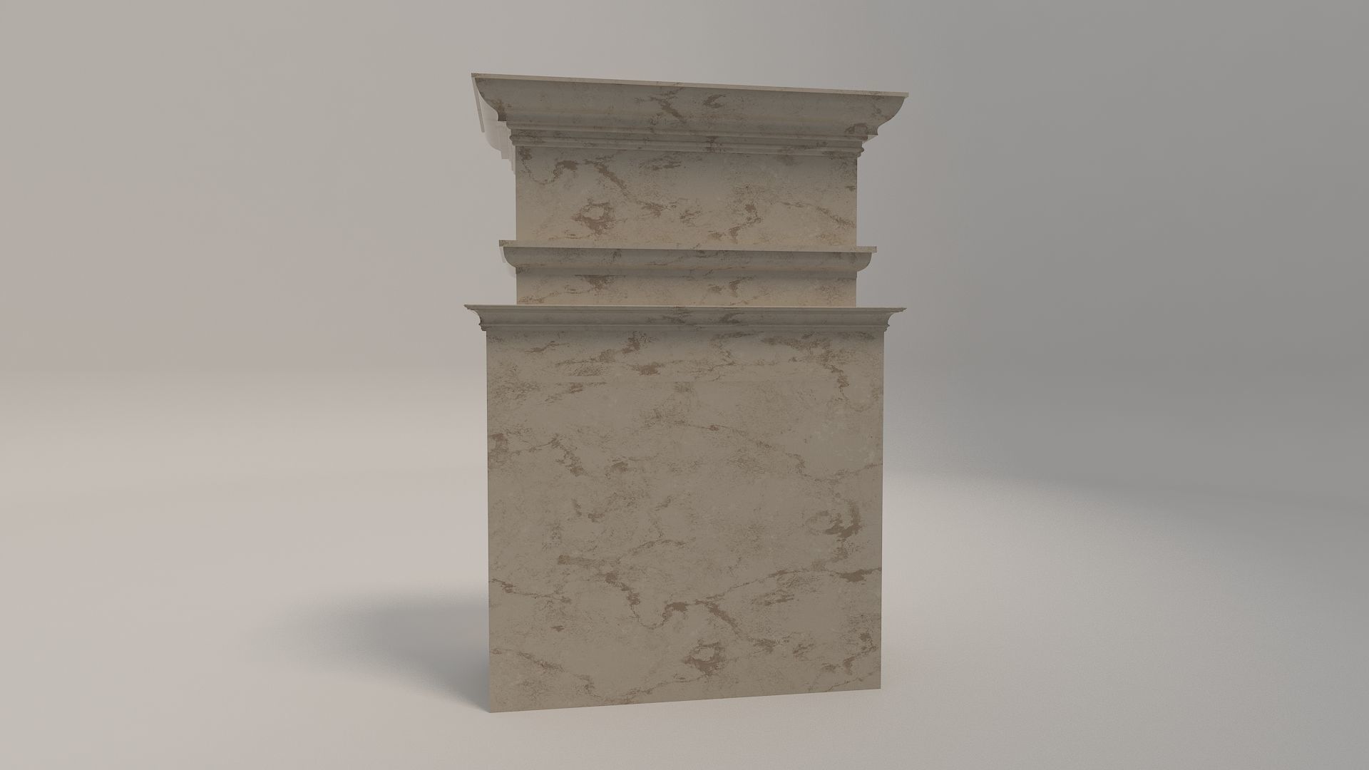 Classical Fireplace Free Free low-poly 3D model_11