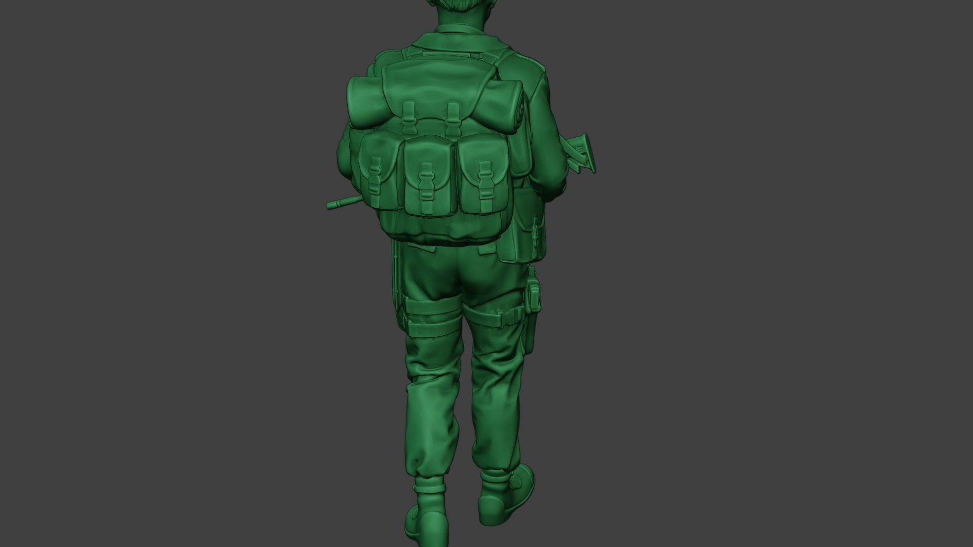 Modern Jungle Soldier Walk MJS1 3D print model_25