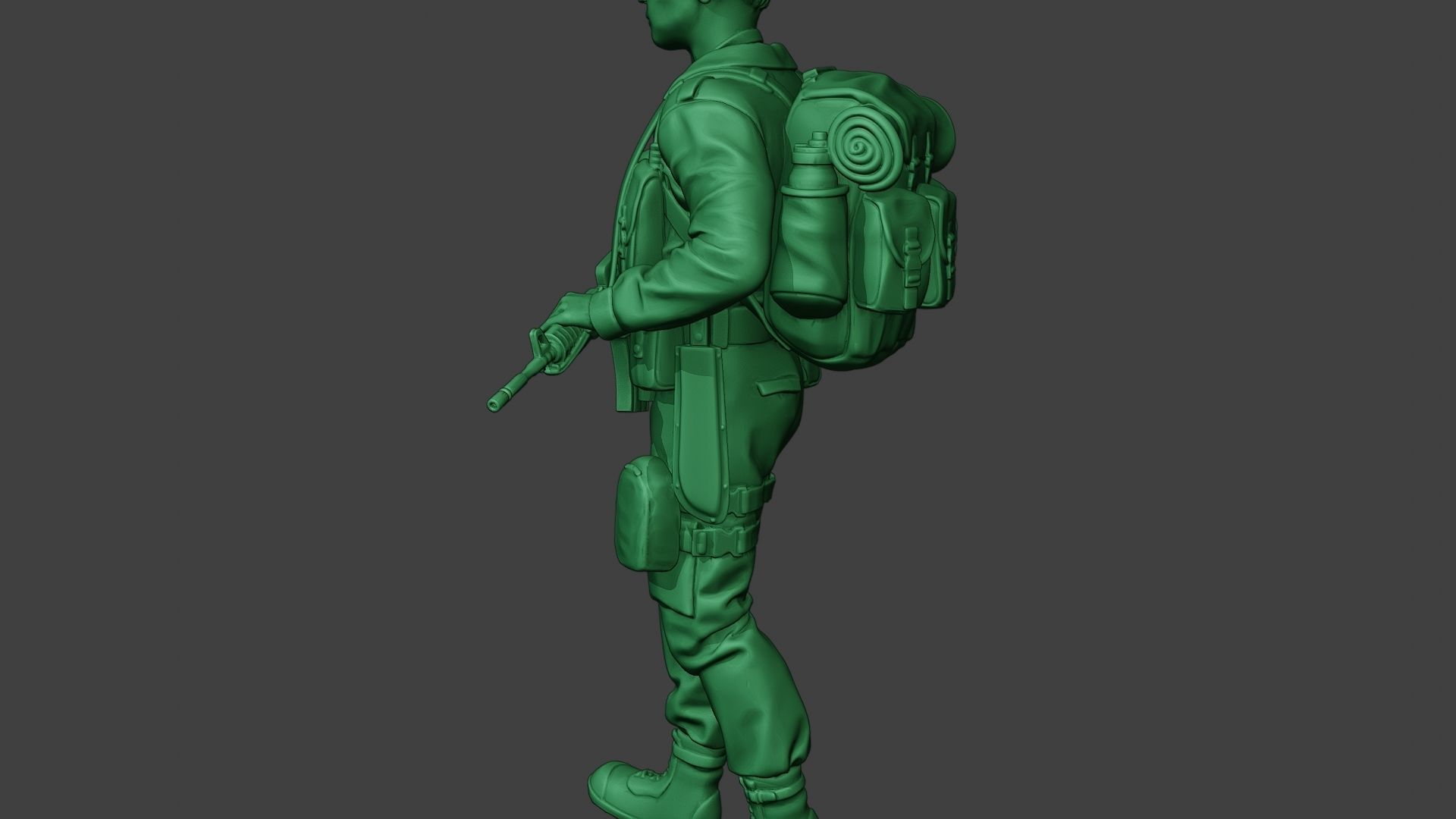 Modern Jungle Soldier Walk MJS1 3D print model_26