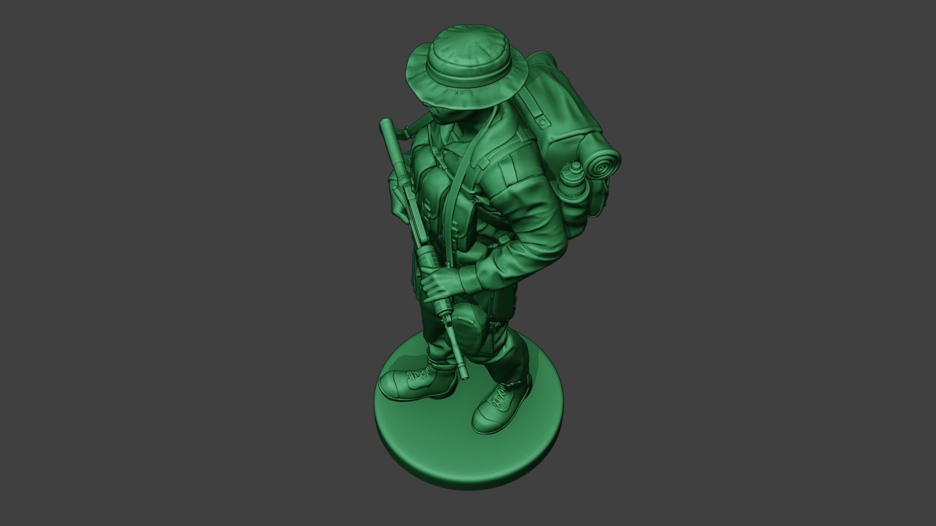 Modern Jungle Soldier Walk MJS1 3D print model_15