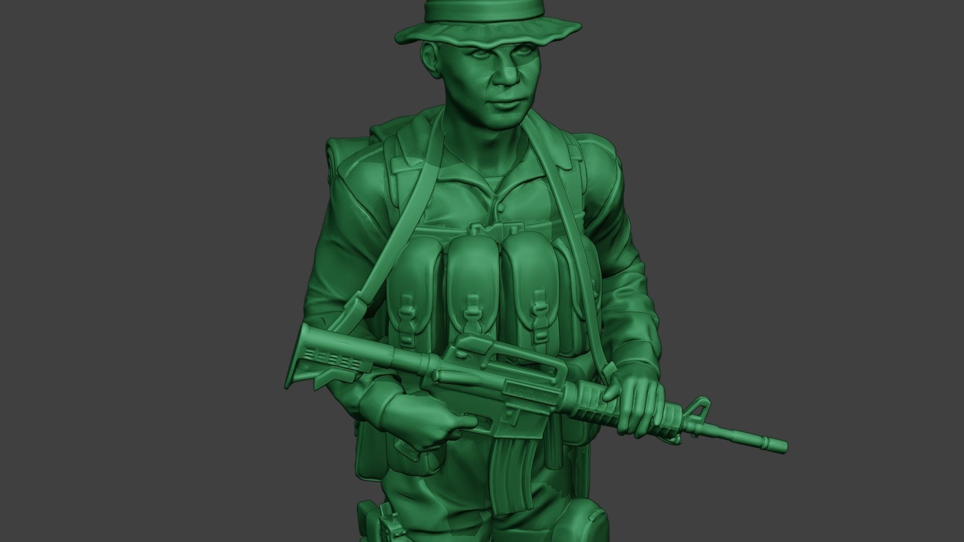 Modern Jungle Soldier Walk MJS1 3D print model_19