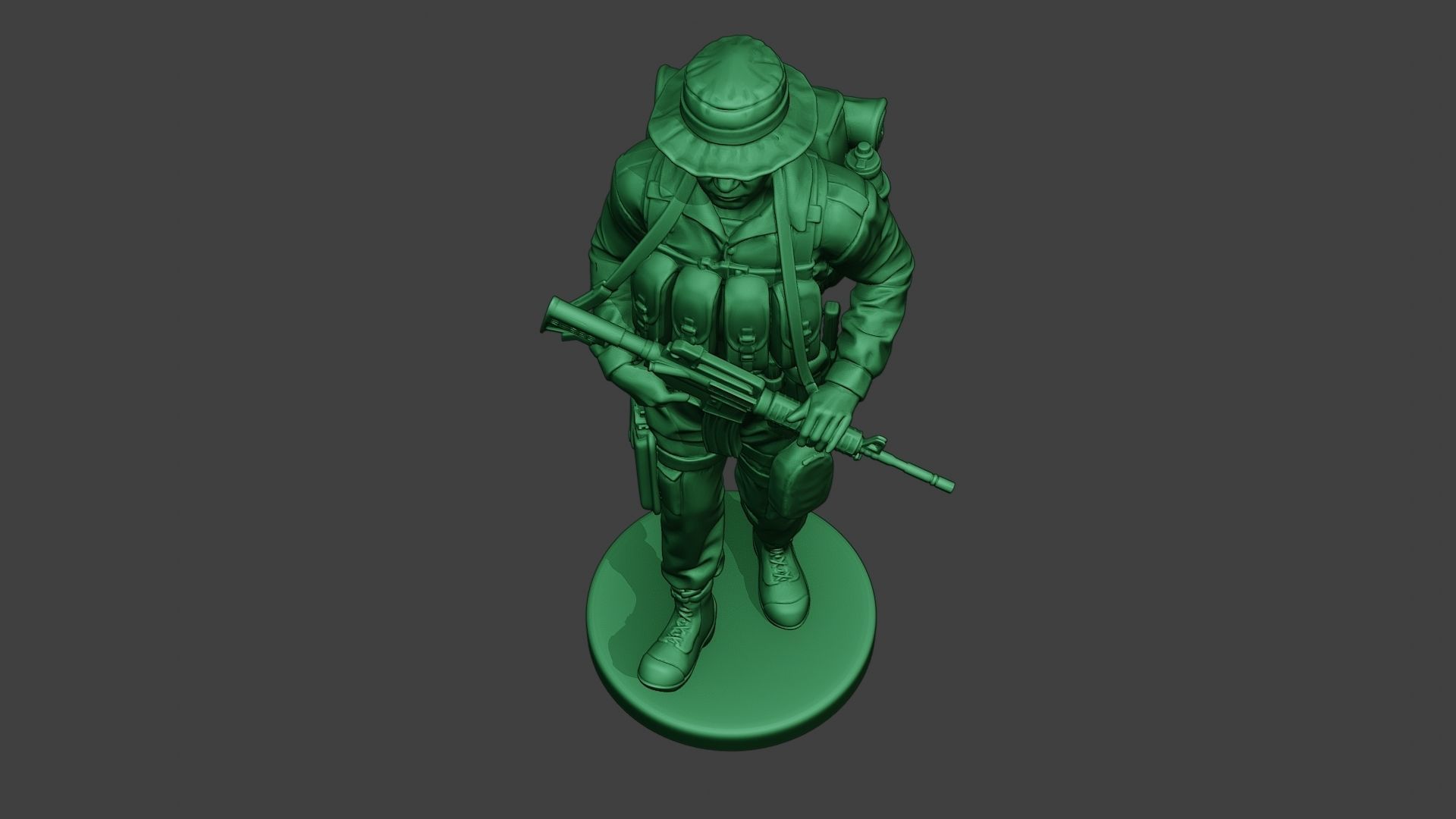 Modern Jungle Soldier Walk MJS1 3D print model_14