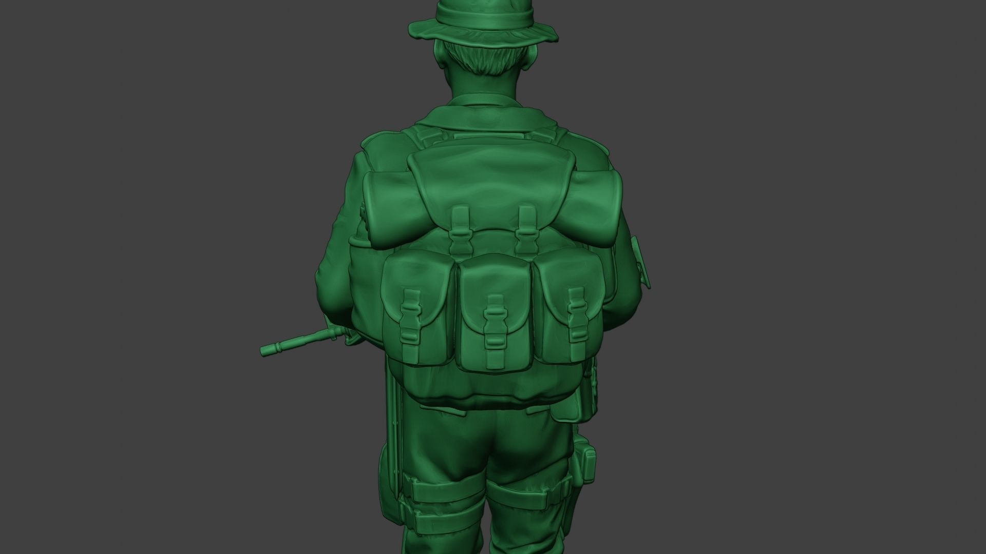 Modern Jungle Soldier Walk MJS1 3D print model_21