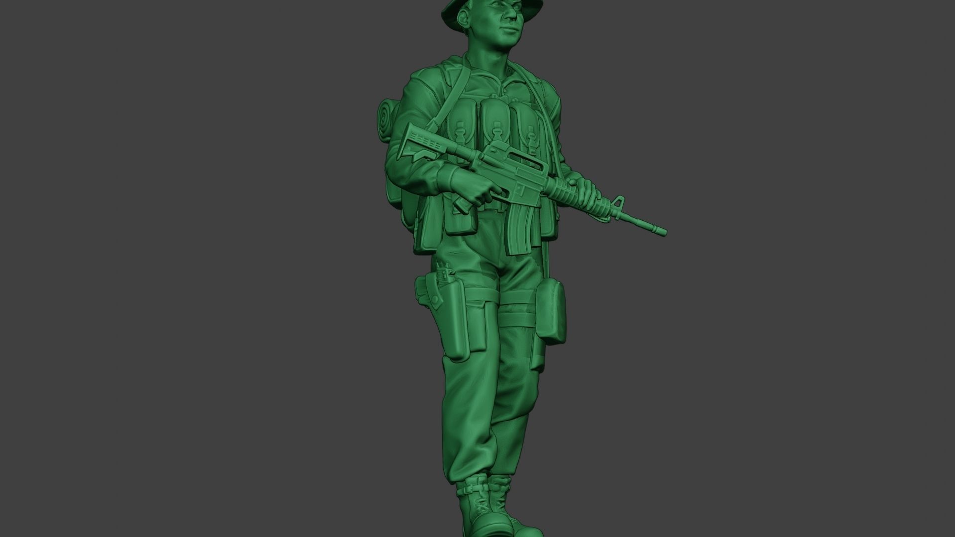 Modern Jungle Soldier Walk MJS1 3D print model_13