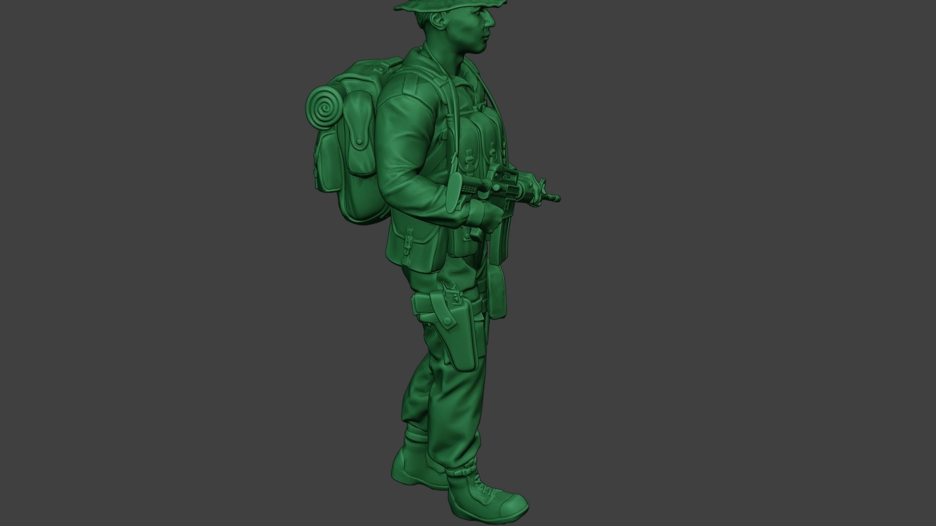 Modern Jungle Soldier Walk MJS1 3D print model_30
