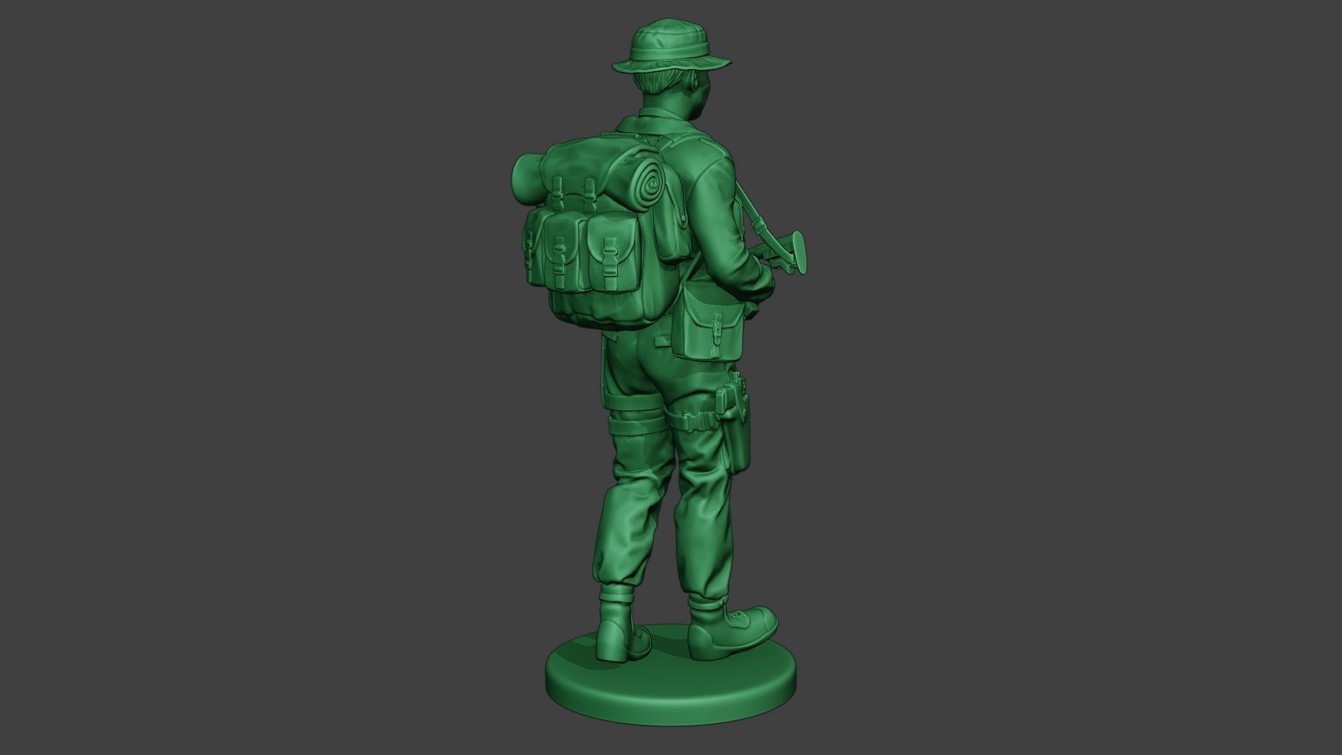 Modern Jungle Soldier Walk MJS1 3D print model_7