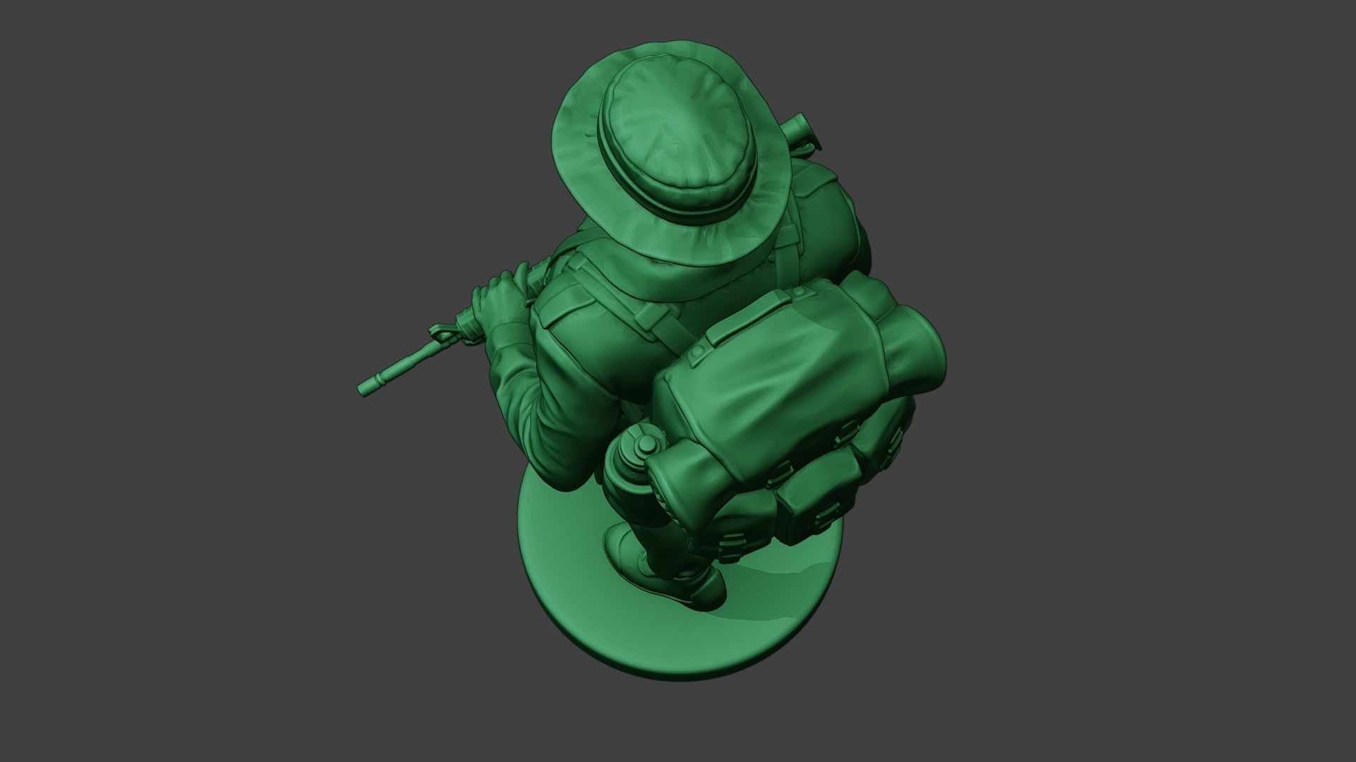 Modern Jungle Soldier Walk MJS1 3D print model_16