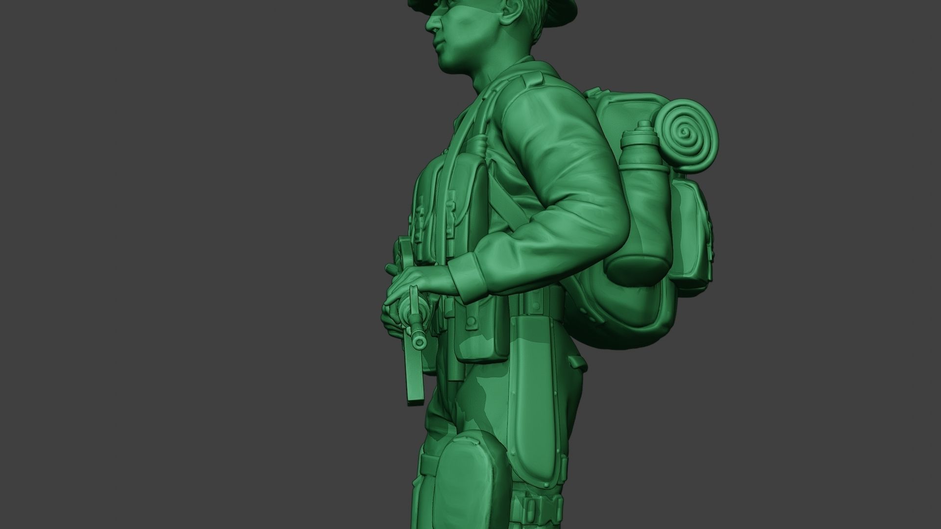 Modern Jungle Soldier Walk MJS1 3D print model_17
