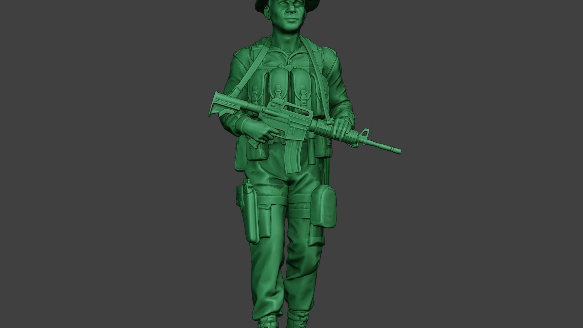 Modern Jungle Soldier Walk MJS1 3D print model_28