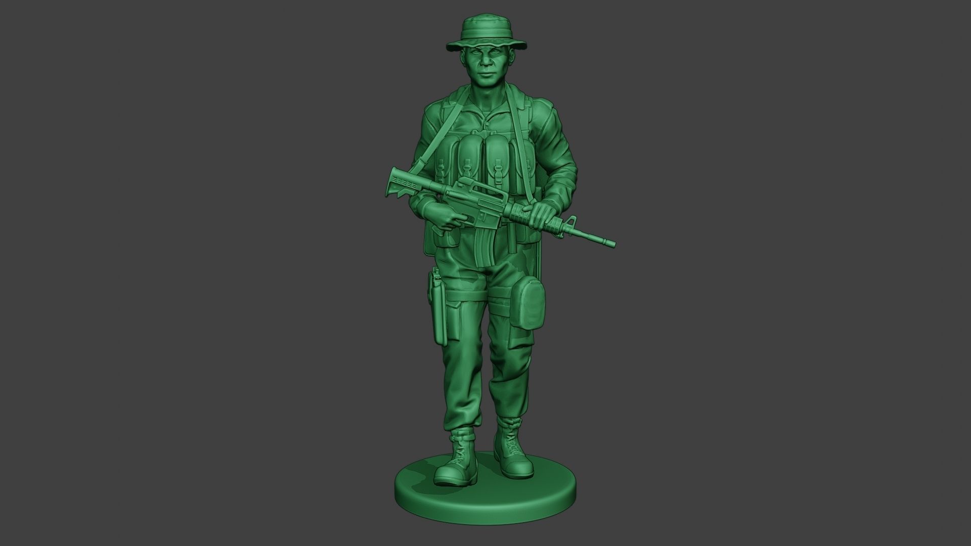 Modern Jungle Soldier Walk MJS1 3D print model_11
