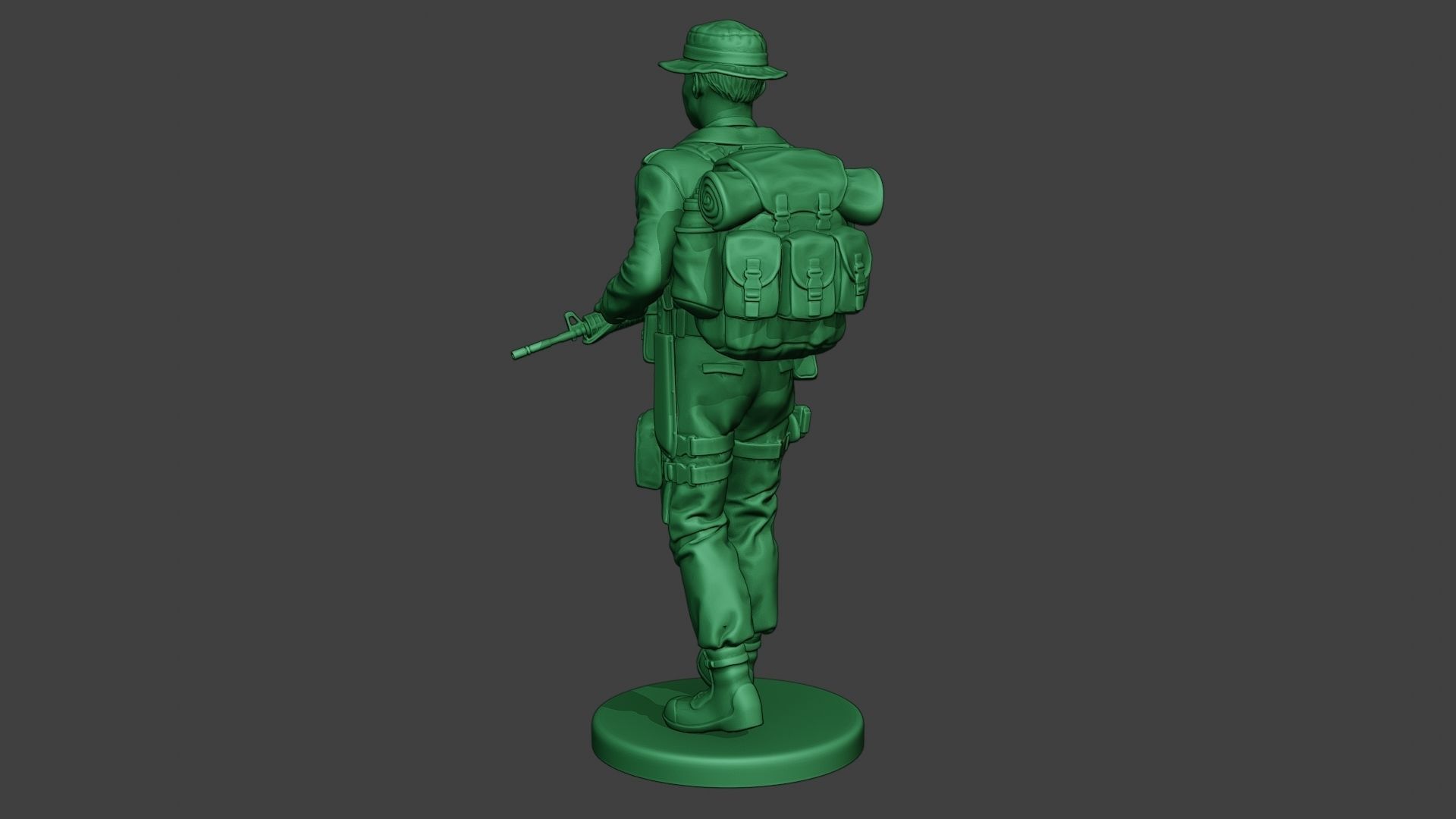 Modern Jungle Soldier Walk MJS1 3D print model_5